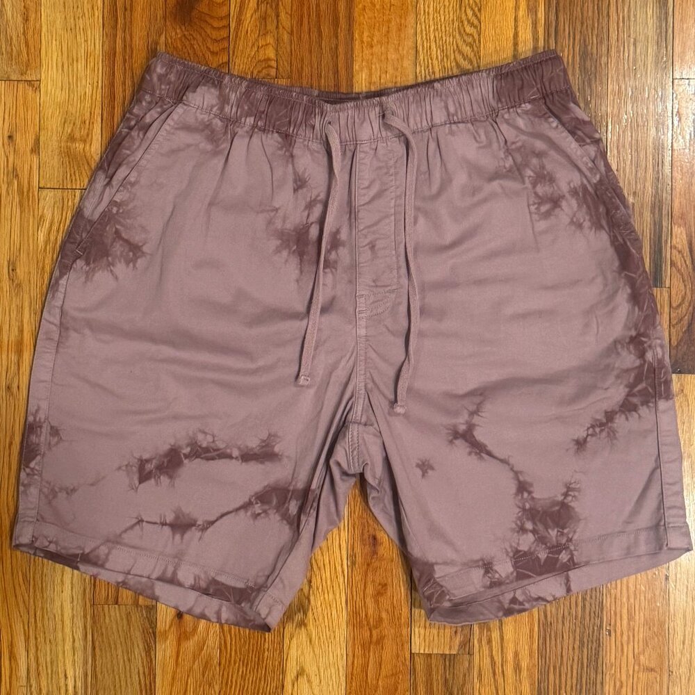 Katin Men's Patio Shorts Red Tie Dye Size Large